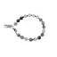Bratara Cuart turmalinat sfere fatetate 8mm si discuri fatetate 4mm