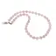 Colier Cuart roz sfere fatetate 8mm si discuri fatetate 3mm
