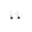 Cercei cu agatatoare Piatra Lunii neagra briolete si Argint 925, 7-8mm