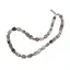 Colier cristale naturale Opal Dendritic fatetat 8-10mm si discuri 4mm