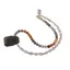 Colier cristale naturale Piatra Lunii si Labradorit  7-12mm, pandantiv Labradorit 32mm si metal auriu