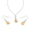 Set Cercei cu agatatoare si pandantiv Citrin A+ briolete si Argint 925, 11-14mm