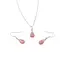 Set Cercei cu agatatoare si pandantiv Rodocrozit briolete si Argint 925, 10-11mm