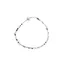 Bratara Cuart Turmalinat discuri fatetate cu Argint 925, 3mm