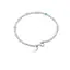 Bratara Opal albastru si Amazonit discuri fatetate cu Argint 925, 3-5mm