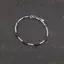 Bratara Opal roz si Granat discuri fatetate si sfere fatetate cu Argint 925, 2-3mm