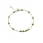Bratara Peridot sfere fatetate si sfere cu Argint 925, 2-4mm
