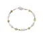Bratara Peridot sfere si Piatra Lunii discuri fatetate cu Argint 925, 3-5mm