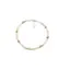Bratara Peridot si Piatra Lunii discuri fatetate si sfere cu Argint 925, 4-5mm