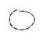 Bratara Turmalina neagra si Hematit discuri fatetate cu Argint 925 model 2, 2-3mm