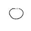 Bratara Turmalina neagra si Pirita discuri fatetate cu Argint 925, 2-4mm