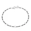 Bratara unicat cu Diamant Herkimer si Hematit discuri, argint 925