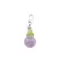 Pandantiv cristale naturale Ametist lavanda si Peridot A+ fatetat cu argint 925