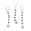 Set Cercei cu agatatoare si pandantiv Safir lucrat manual si Perle de cultura A+ cu argint 925