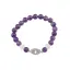 Bratara Ametist si Cristal de stanca sfere 8mm cu Pomul Vietii pe elastic