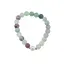 Bratara Fluorit sfere si Perla de cultura cu elemente aurii pe elastic, 8mm