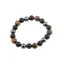 Bratara pentru protectie Ochi de tigru, Hematit si Obsidian negru sfere pe elastic, 10mm