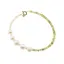 Bratara Peridot, Citrin discuri fatetate si Perle de cultura, 3-8mm