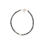 Bratara Safir discuri fatetate si Cuart roz, elemente inox auriu, 3-4mm
