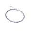 Bratara Tanzanit sfere fatetate cu Argint 925, 4mm