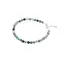 Bratara Turmalina albastra sfere fatetate cu Argint 925, 5mm