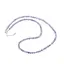 Colier Tanzanit sfere fatetate cu Argint 925, 4mm