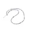 Colier Tanzanit si Smarald sfere fatetate cu Argint 925, 4mm