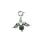 Breloc Ingeras cu pietre semipretioase Agat verde, 4-6mm