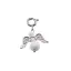 Breloc Ingeras cu pietre semipretioase Howlit, 4-6mm