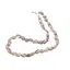 Colier cristale naturale Cuart fumuriu oval neregulat, 12-15mm