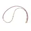 Colier Turmalina multicolora si Granat Rhodolit discuri fatetate 3mm si Perla de cultura 7mm cu elemente aurii