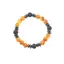 Bratara Carneol, Roca Vulcanica sfere si Hematit discuri pe elastic, 8-9mm