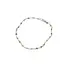 Bratara pentru glezna Rubin in zoisit sfere fatetate din metal antichizat, 3mm