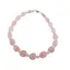 Colier Cuart roz nuggets mari si sfere, 8-22mm