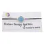 Bratara Therapy Agat bleu trifoi cu montura aurie