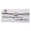 Bratara Therapy Cuart roz patrat cu montura aurie