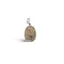 Pandantiv Agat dendritic oval cu montura argintie, 20mm