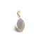 Pandantiv Agat natural oval ascutit cu montura aurie, 22mm