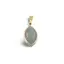Pandantiv Aventurin oval ascutit cu montura aurie, 22mm