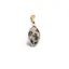 Pandantiv Jasp dalmatian oval ascutit cu montura aurie, 22mm