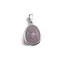 Pandantiv Lepidolit oval cu montura argintie, 20mm