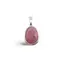 Pandantiv Rodonit roz oval cu montura argintie, 20mm