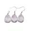 Set Cercei cu agatatoare si Pandantiv Ametist lavanda oval cu montura argintie, 20mm