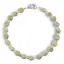 Bratara cristale naturale Granat verde banuti 6mm si discuri fatetate 3mm