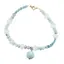 Bratara Larimar, Apatit si Acvamarin sfere si discuri fatetate, 3-10mm