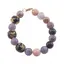 Bratara Lepidolit, Opal roz si Turmalina neagra sfere 10-12mm