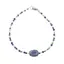 Bratara Mix Lapis Lazuli, Rubin in zoisit, Cristal de stanca sfere fatetate 3mm si Lapis Lazuli neregulat 10-12mm