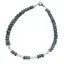 Bratara Opal de foc negru si Ametist lavanda discuri fatetate, 4mm