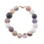 Bratara Opal roz, Lepidolit si Turmalina neagra sfere 10-12mm