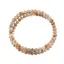 Bratara tripla ajustabila cu cristale naturale Agat crazy lace sfere 4mm